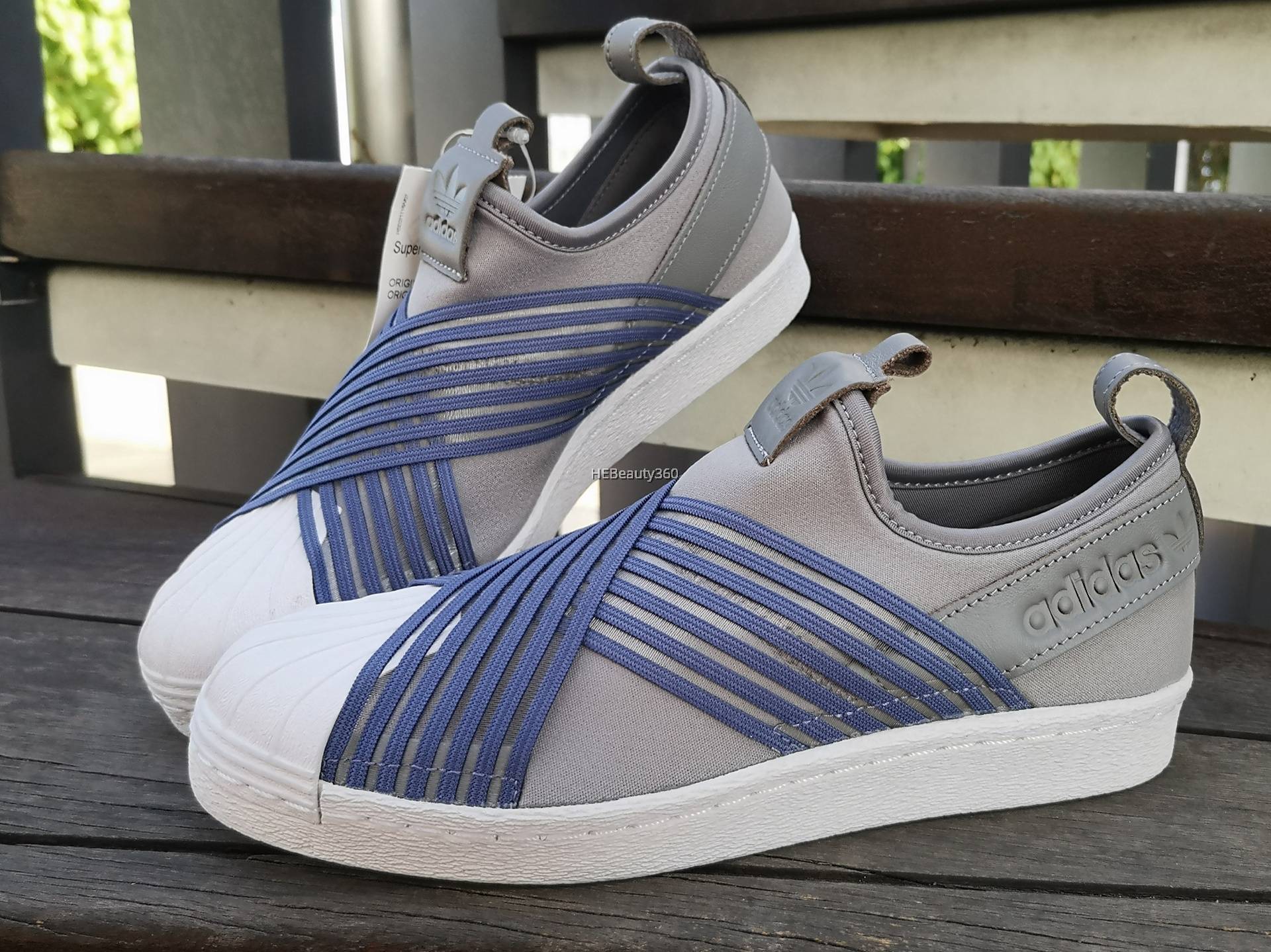 superstar slip on women Grey