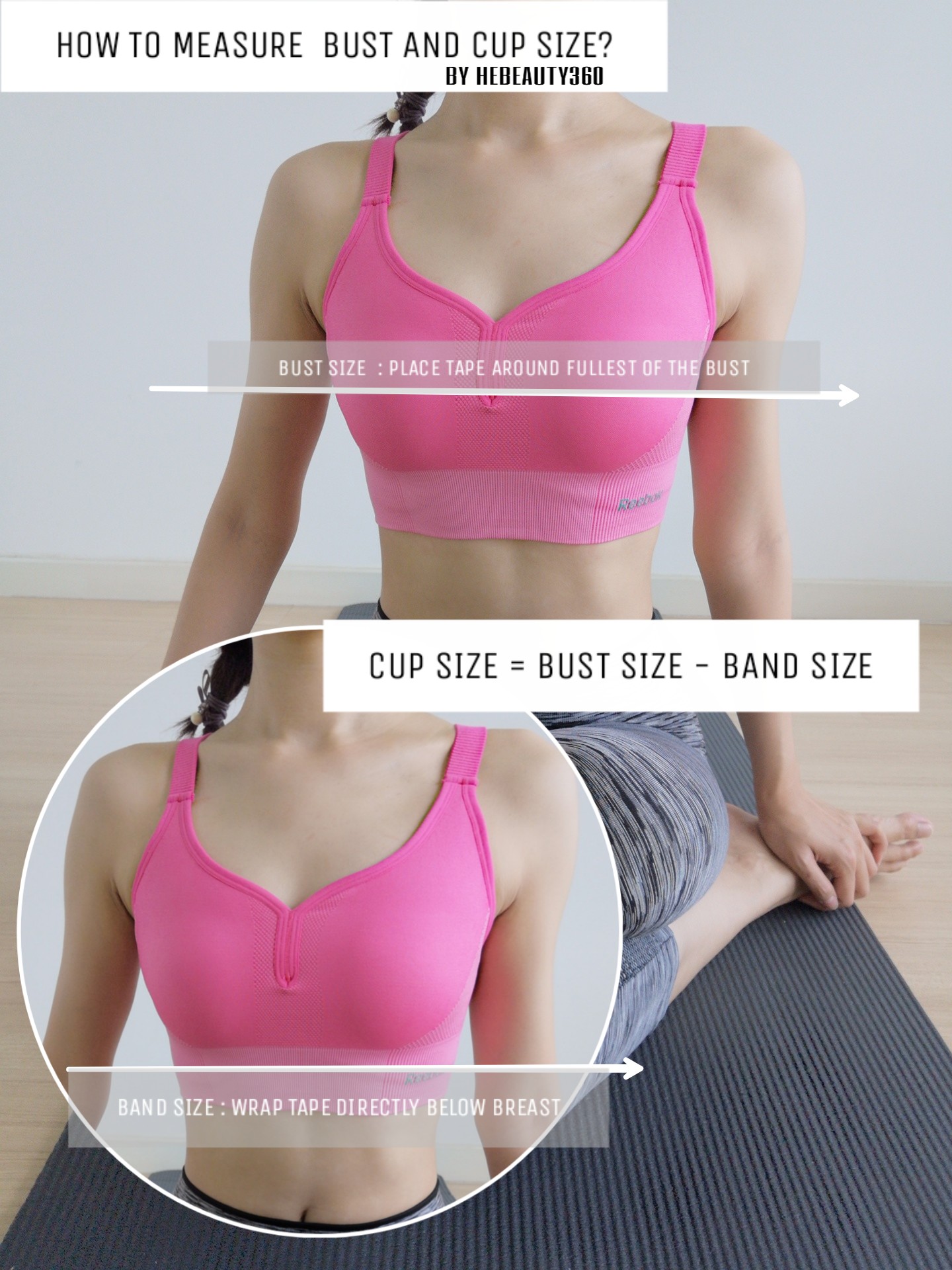 bust size of 34b